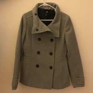 Grey H&M pea coat